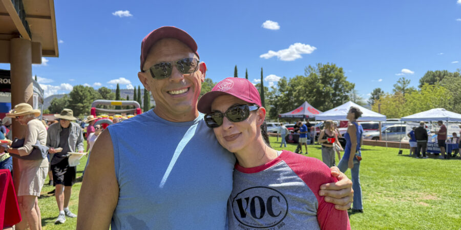 Organizers Damian Bruno and Danielle Giannat the annual VOC Community BBQ